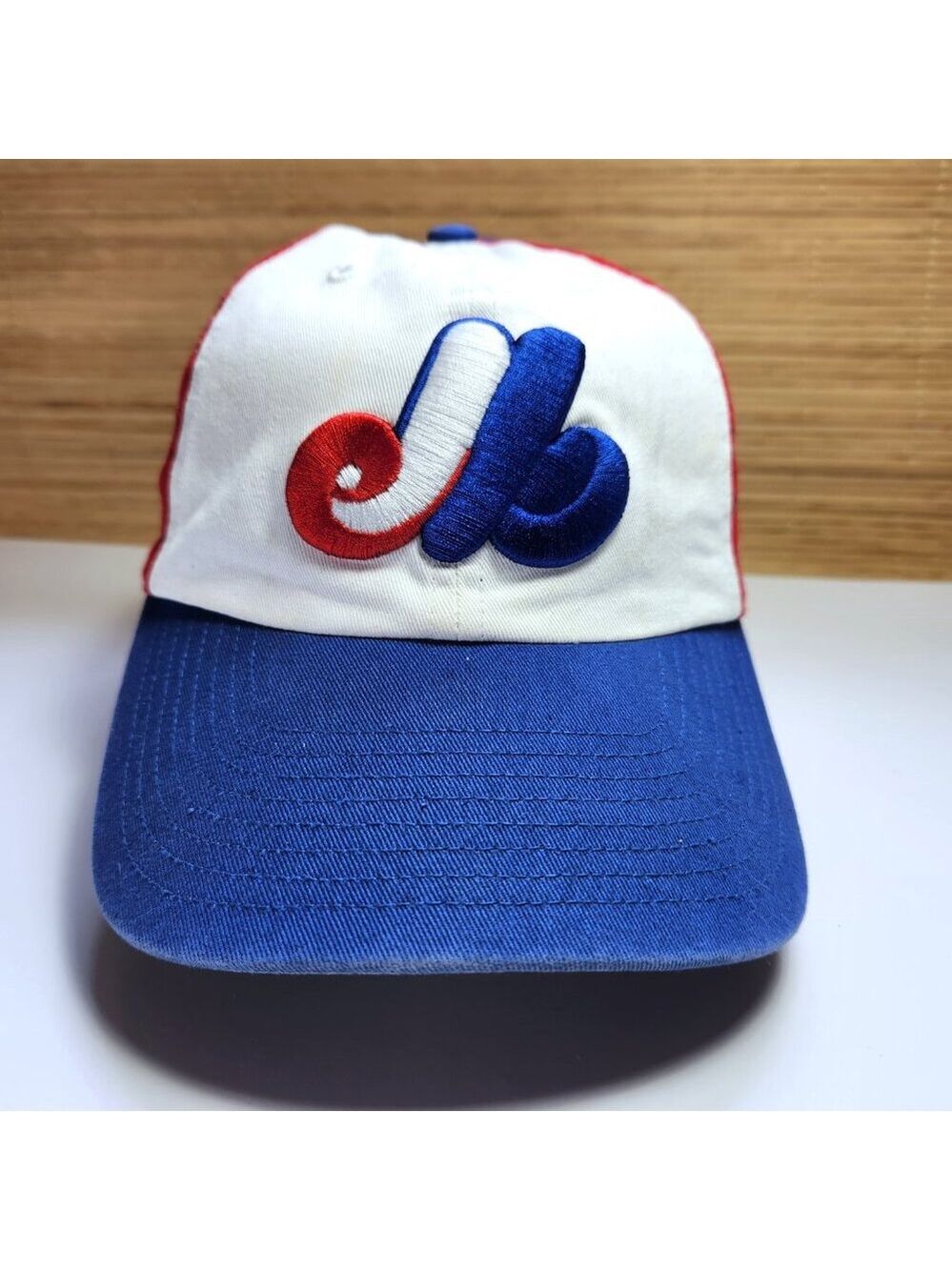 Montreal Expos MLB Strap Back Hat Cap 47 Brand Cooperstown Pinwheel Logo Mens